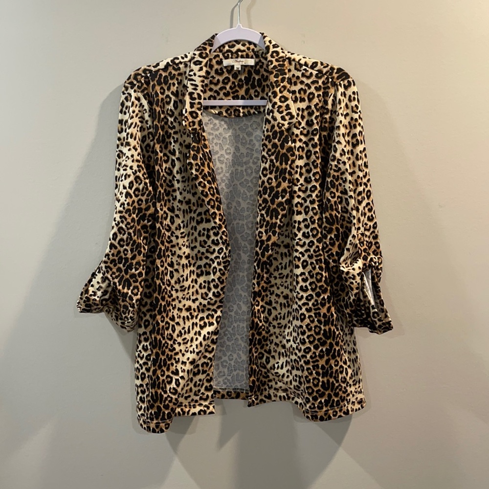 Andree- Leopard quarter sleeve Blazer